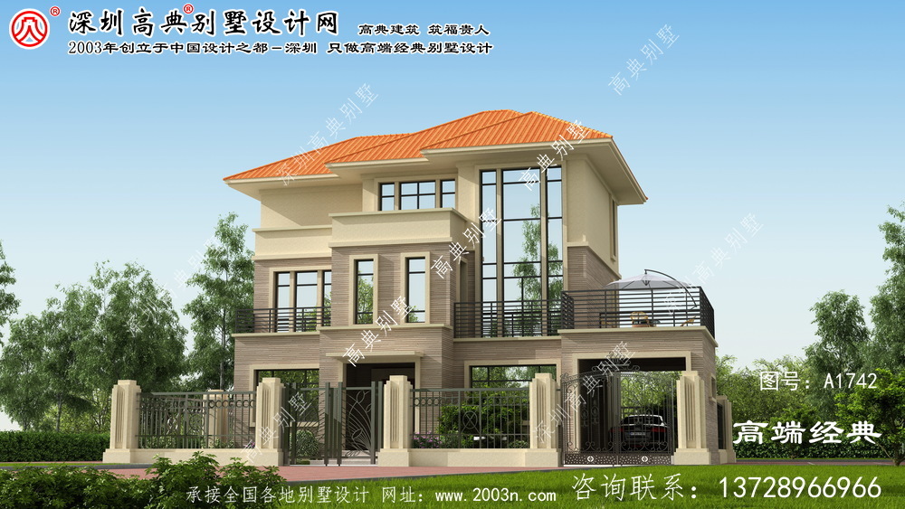 和硕县清爽、朴素的三层小屋设计图样。